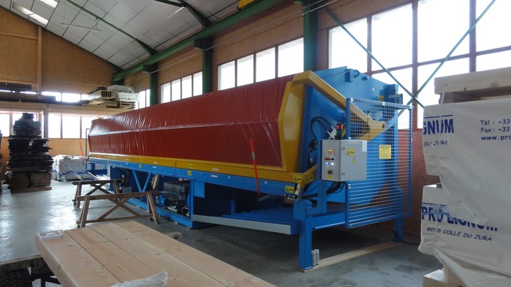 cabine d’aspersion A2C pour le traitement des charges de bois