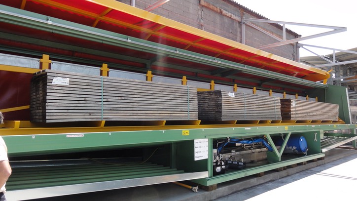 cabine d’aspersion A2C pour le traitement des charges de bois