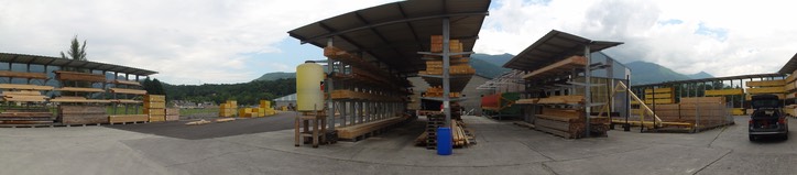 cabine d’aspersion A2C pour le traitement des charges de bois