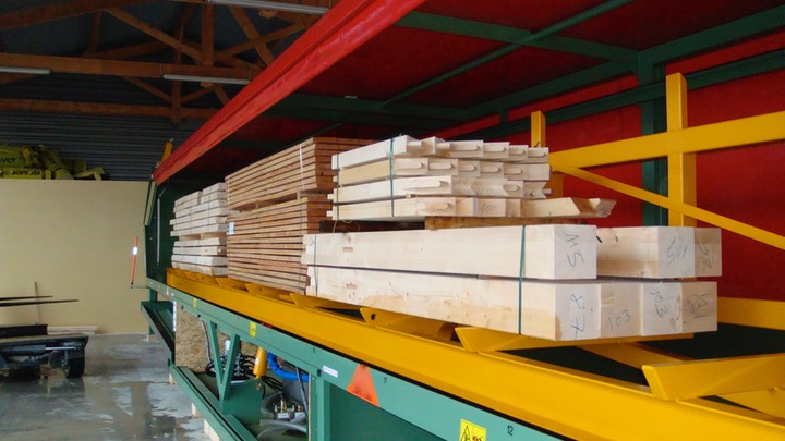 cabine d’aspersion A2C pour le traitement des charges de bois