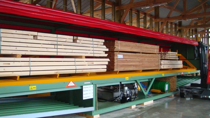 cabine d’aspersion A2C pour le traitement des charges de bois