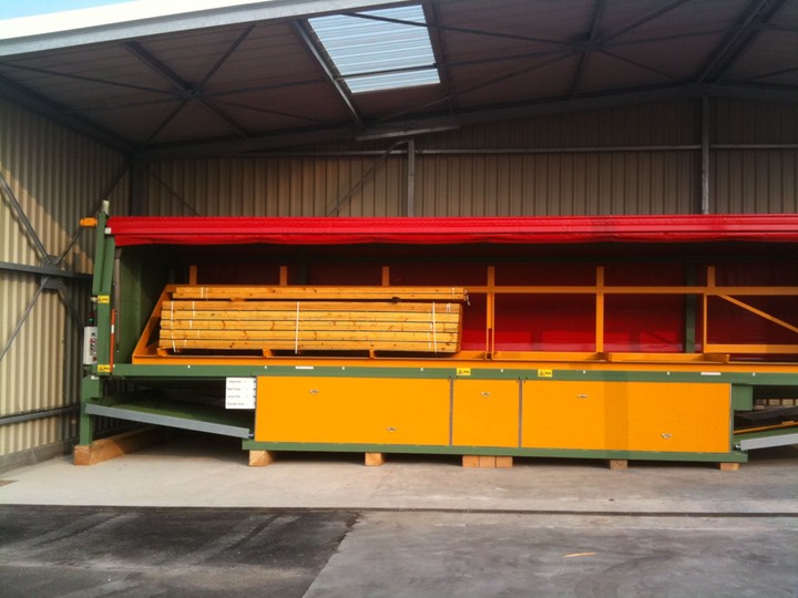 cabine d’aspersion A2C pour le traitement des charges de bois