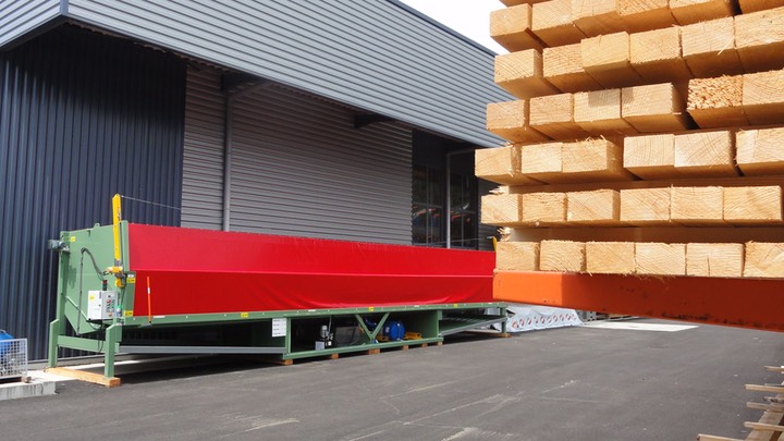 cabine d’aspersion A2C pour le traitement des charges de bois