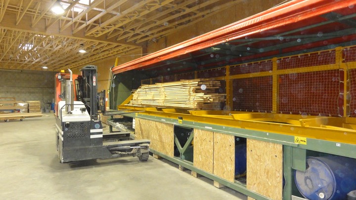 cabine d’aspersion A2C pour le traitement des charges de bois