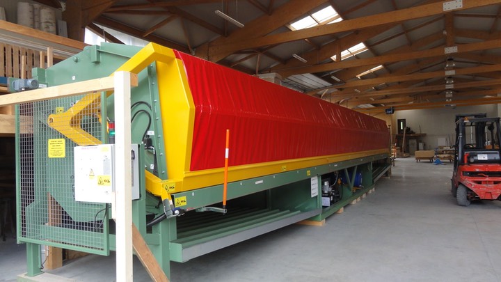 cabine d’aspersion A2C pour le traitement des charges de bois