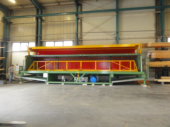 cabine d’aspersion A2C pour le traitement des charges de bois