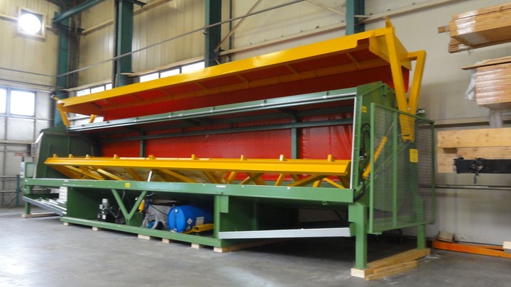 cabine d’aspersion A2C pour le traitement des charges de bois